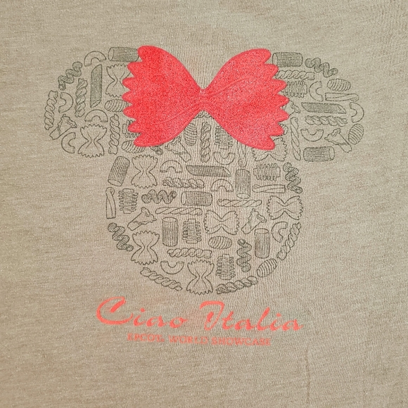 Disney Tops - DISNEY CIAO ITALIA Epcot World Showcase Med. Minnie pasta hair bow HTF disc.